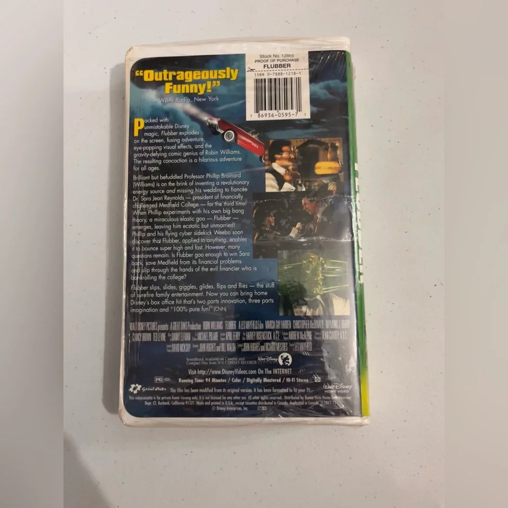 💙 Disney’s Flubber VHS Movie